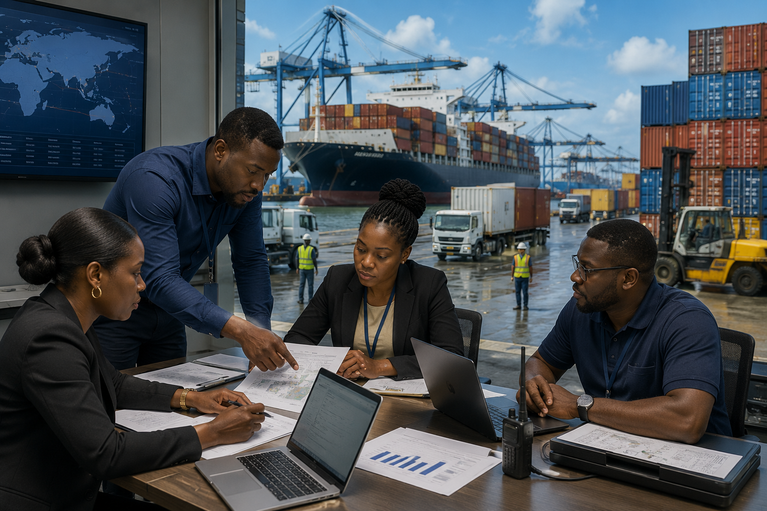 Prime Logistics JA import and export coordination team