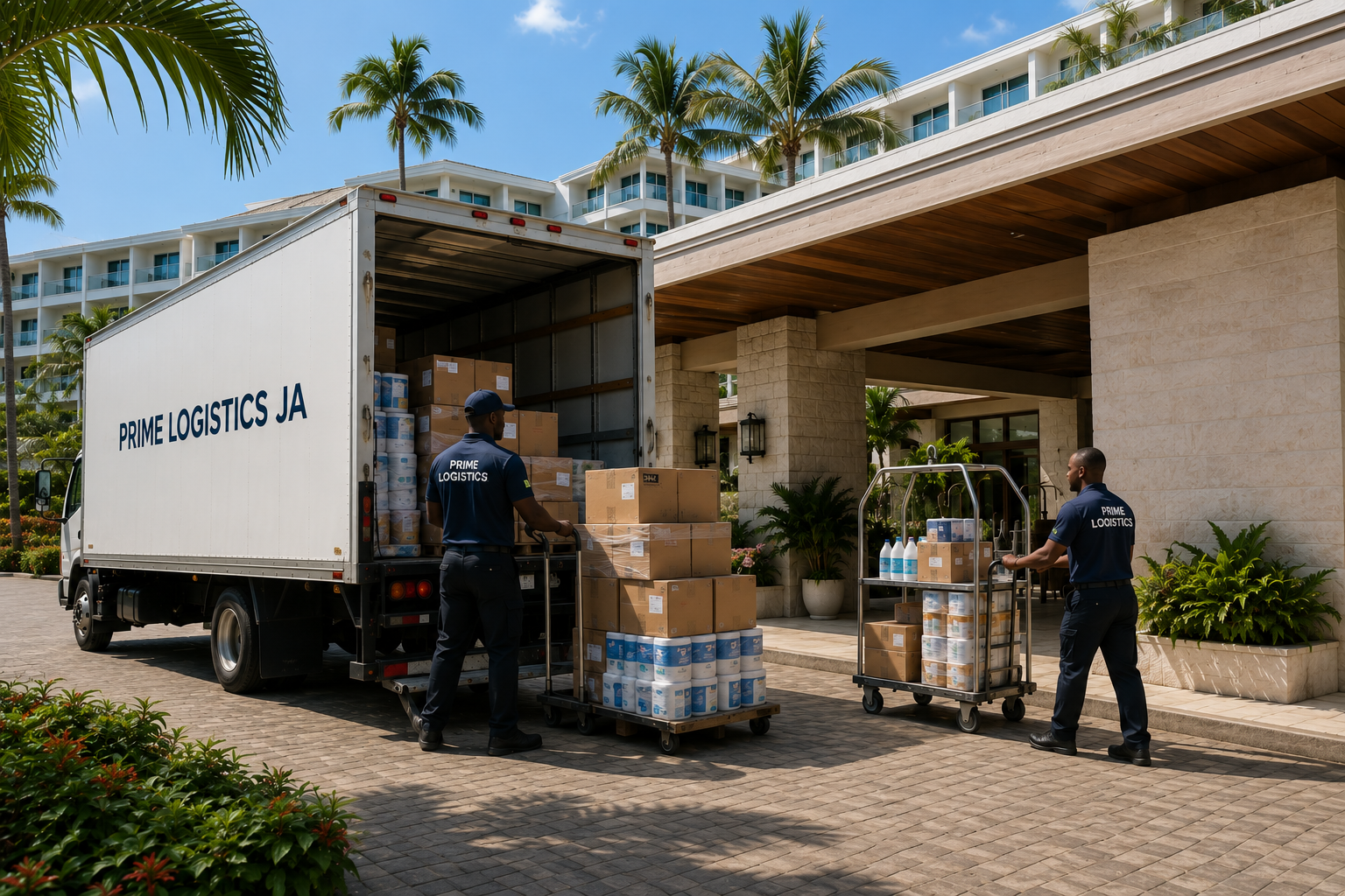 Hospitality logistics Jamaica hotels and resorts
