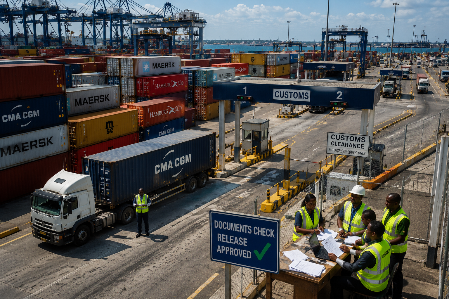 Cargo clearance at Jamaica port